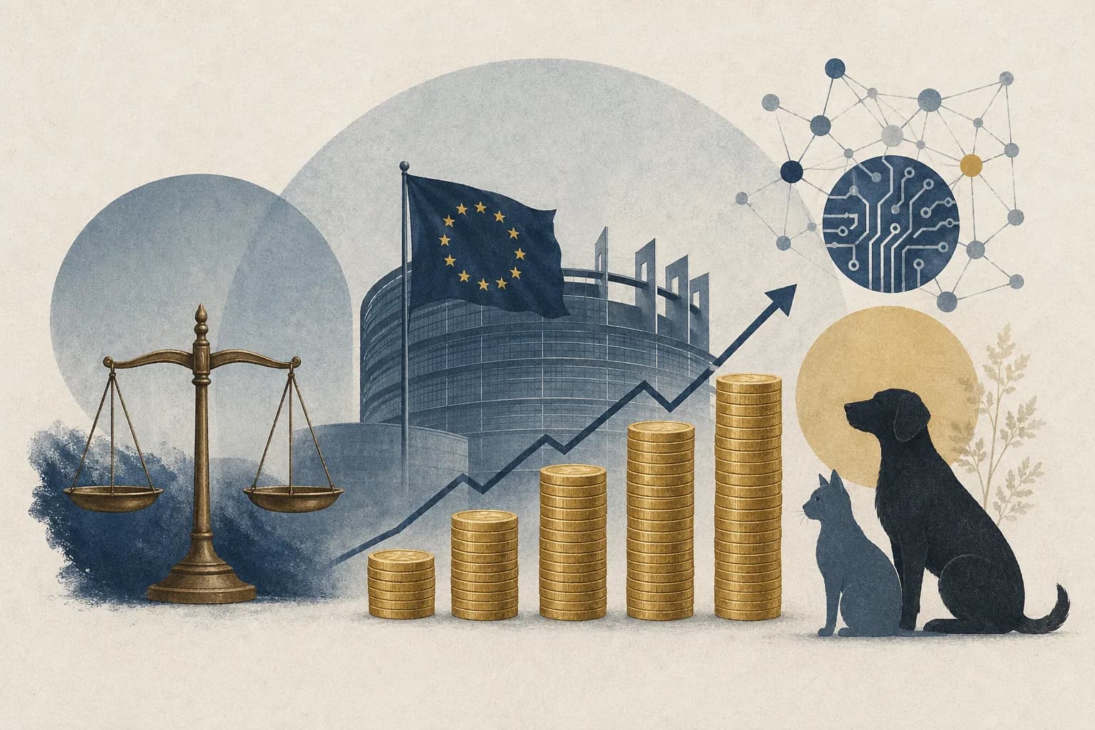 Europa-Parlamentet behandler i dag det næste langtidsbudget og nye regler for dyrevelfærd og Ukraine-ansvar.