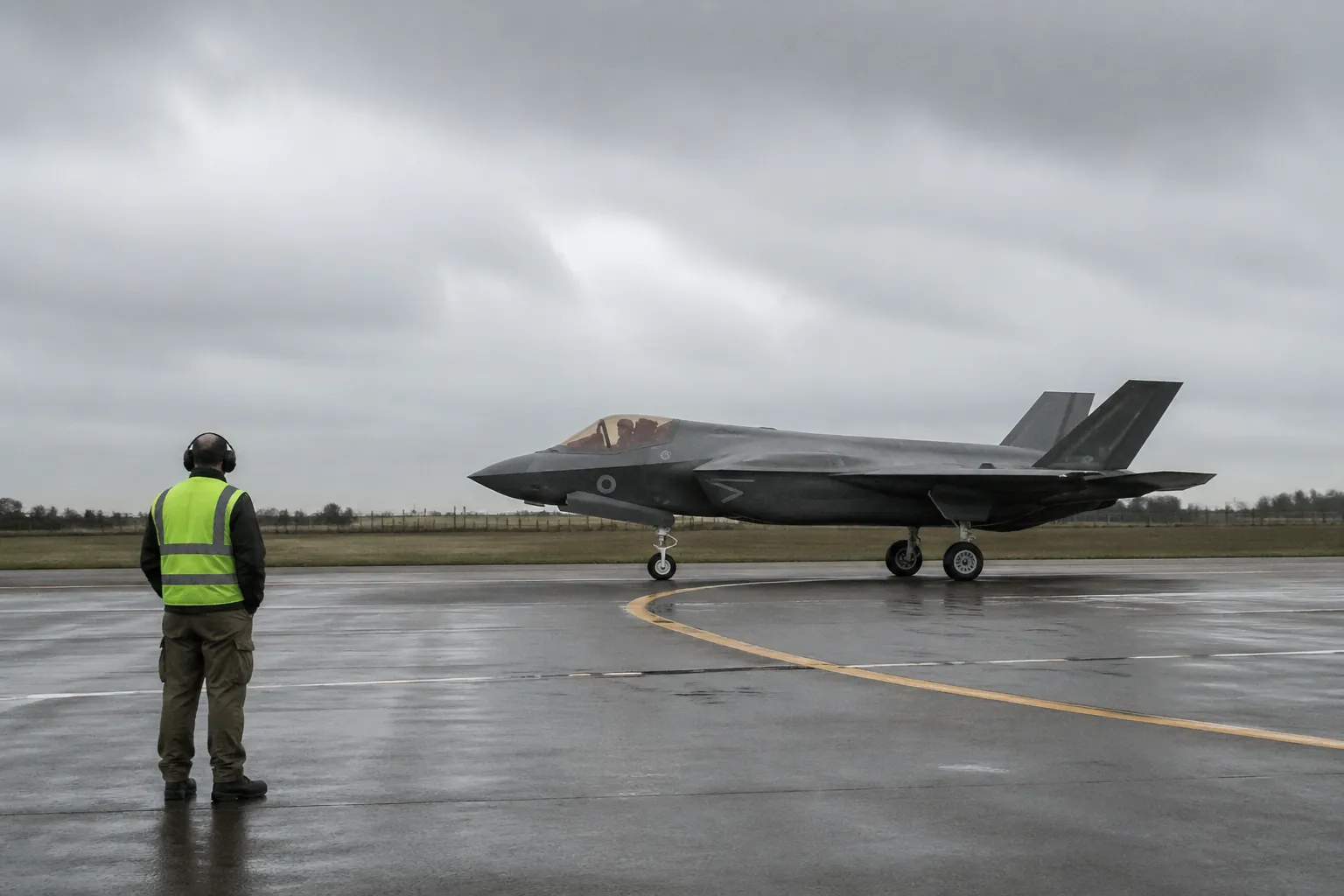 Fire nye F-35-kampfly landede i dag på Flyvestation Skrydstrup som led i en større leverance.