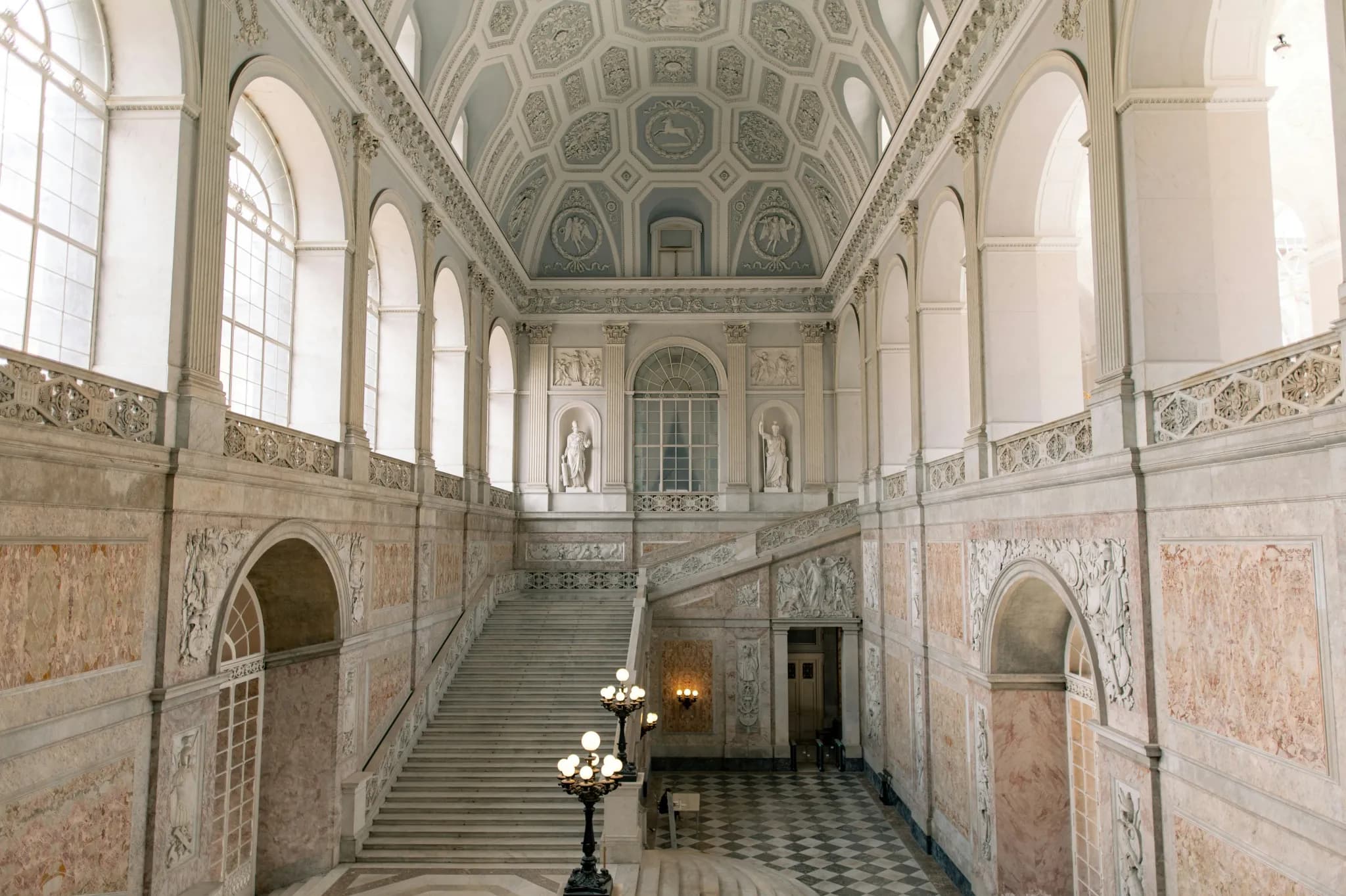 A very large room with a lot of windows
