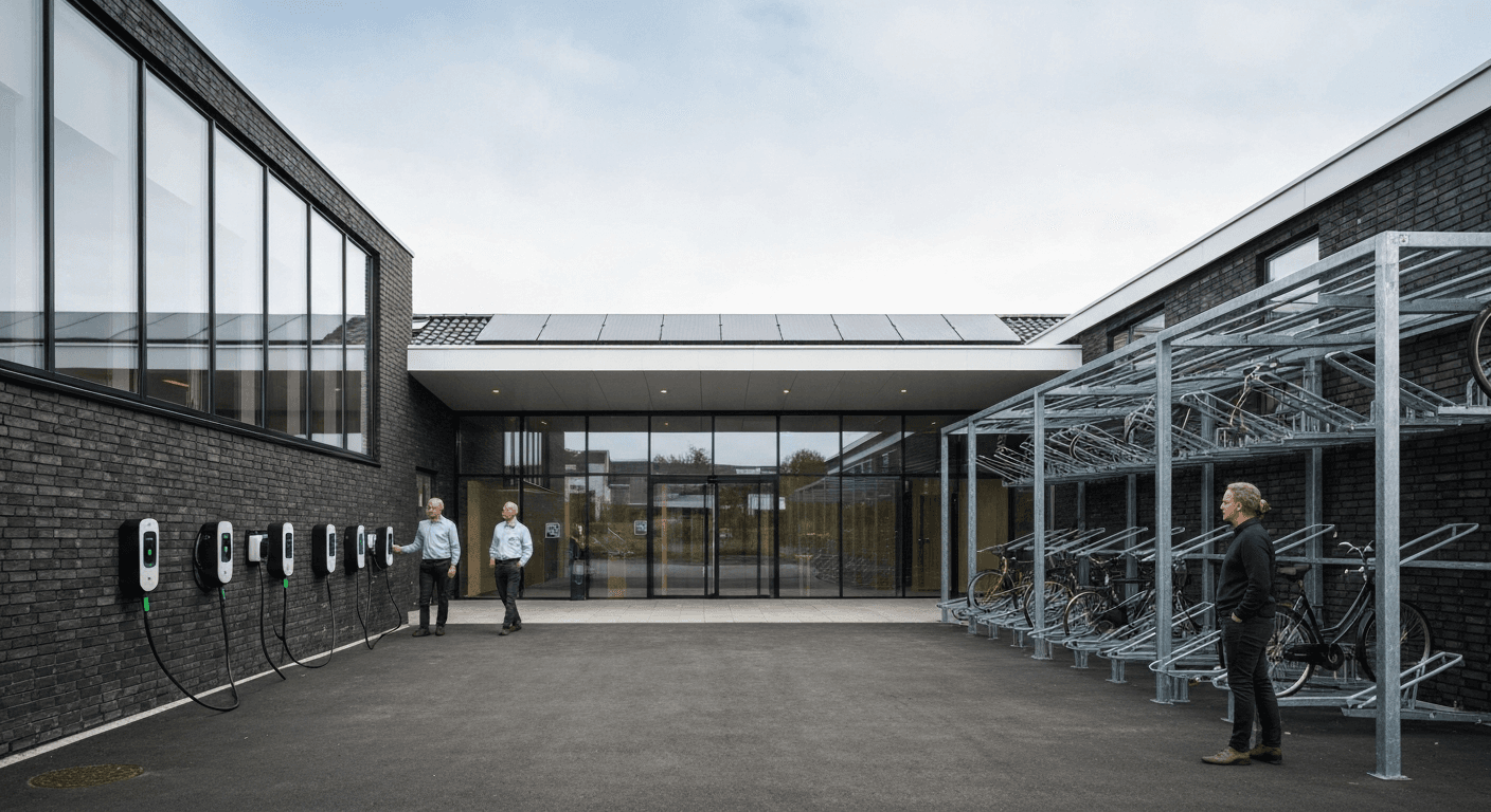 Solceller og ladestandere bliver en fast del af fremtidens bygningskrav.