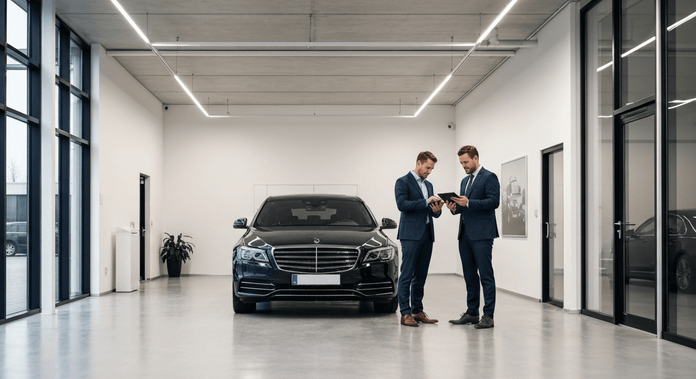 Bilnøgler og kontrakter på et skrivebord symboliserer de nye krav til leasingbranchen.