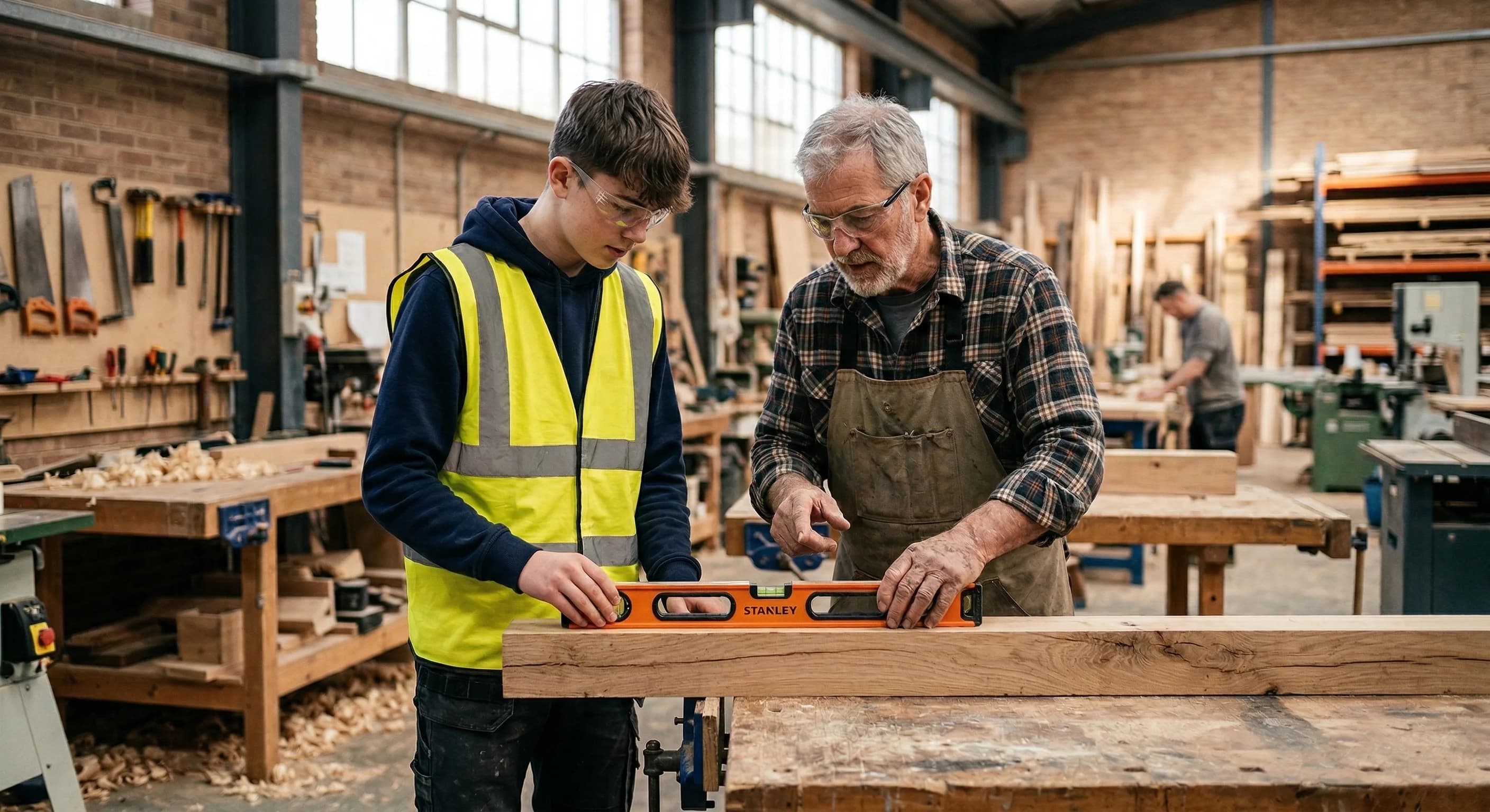Unge skoleelever får praktisk erfaring på danske arbejdspladser gennem den nye ordning om juniormesterlære.