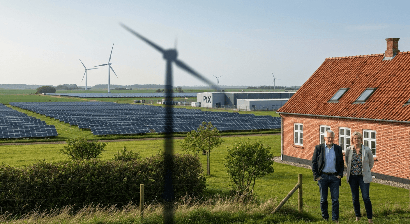Store energiparker med solceller og vindmøller forandrer det danske landskab