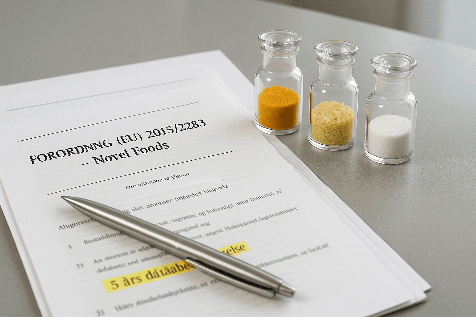 Immaterialret og Novel Food Nye EU-godkendelser med databeskyttelse