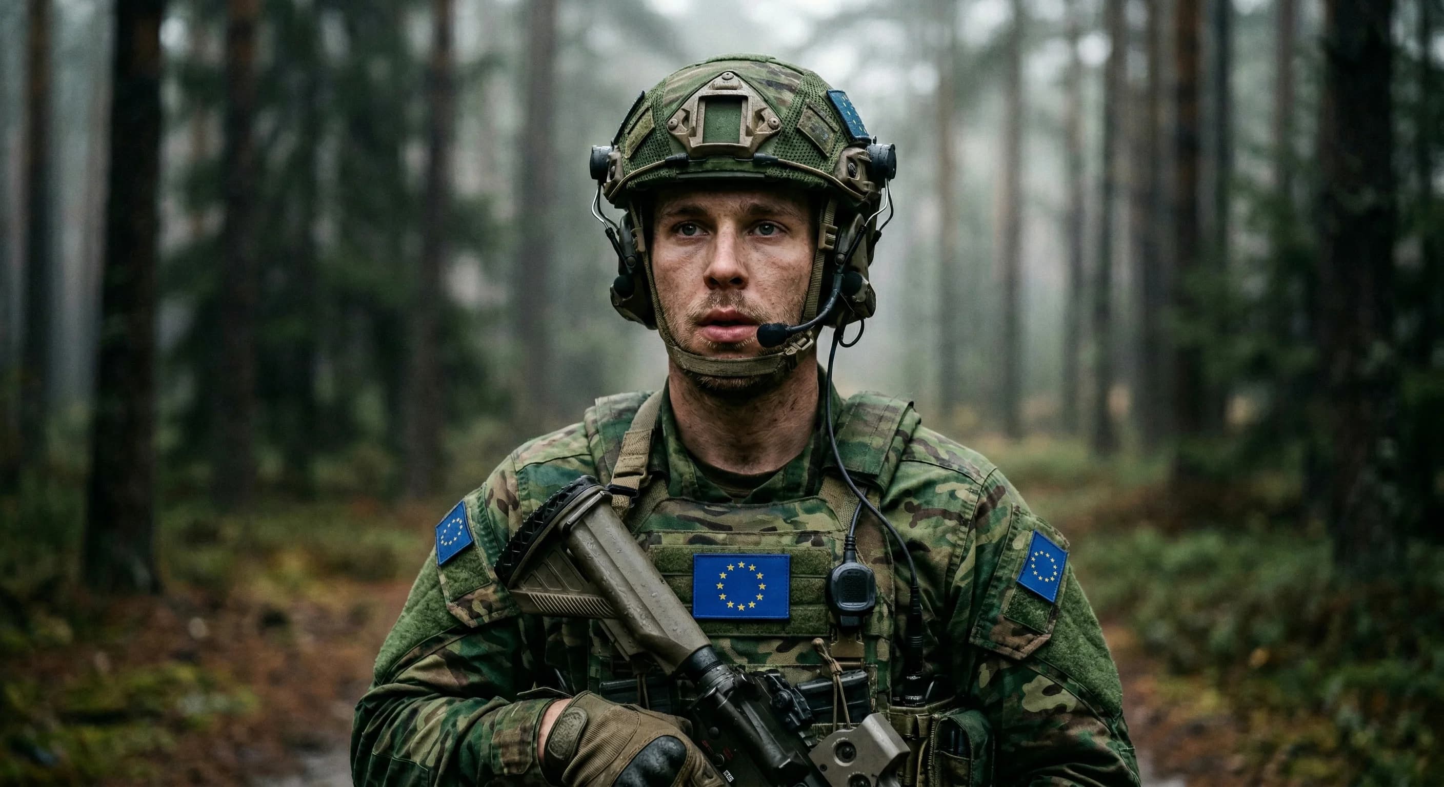 Soldater modtager undervisning i mentaltræning i felten.