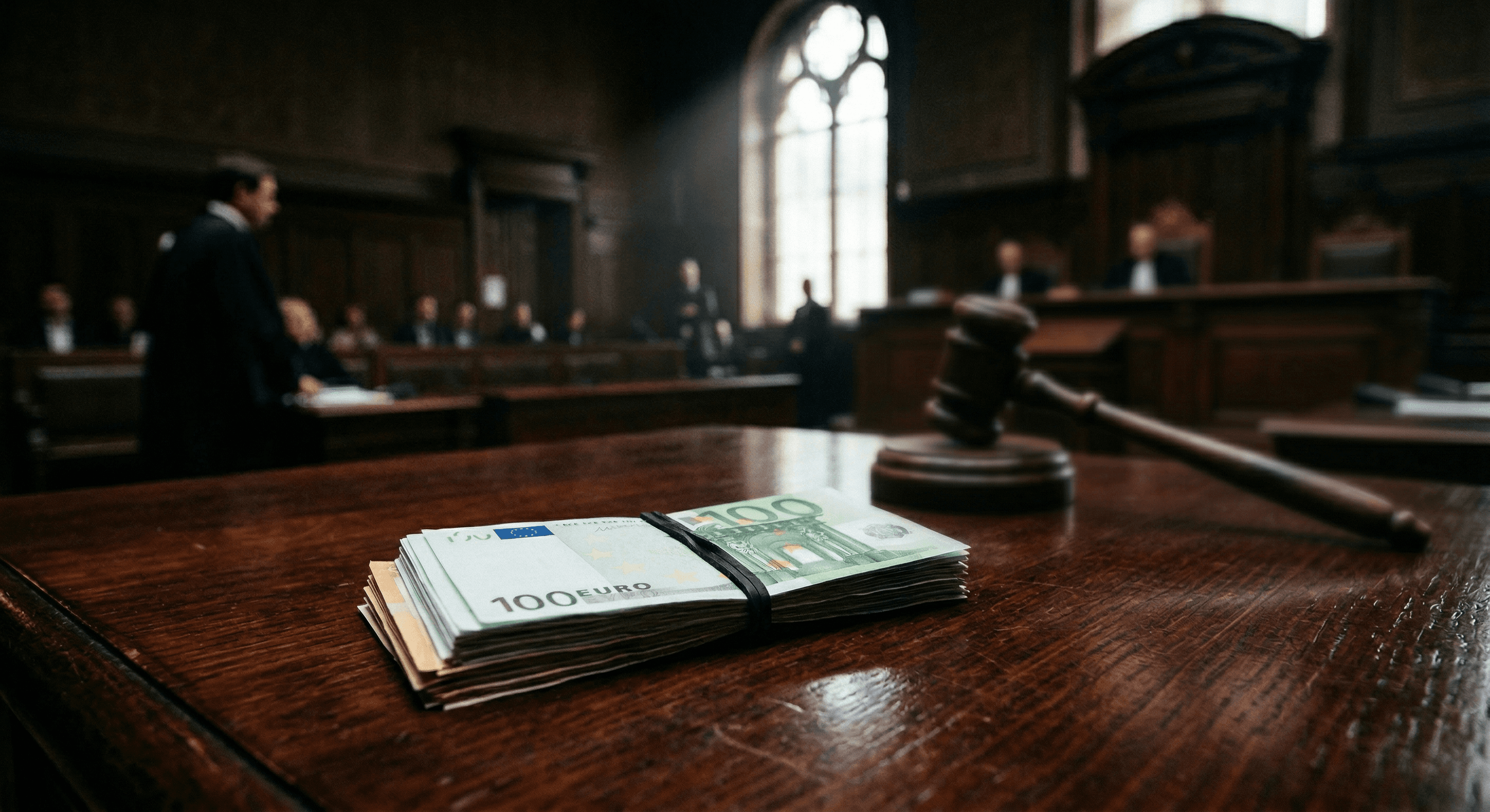 Nye regler sætter en stopper for store kontantbeløb ved de danske domstole