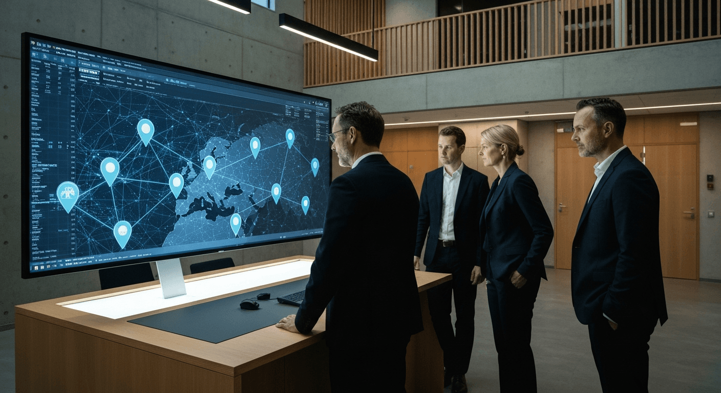 Juridisk personale arbejder med international sagsbehandling og koordinering på tværs af landegrænser.