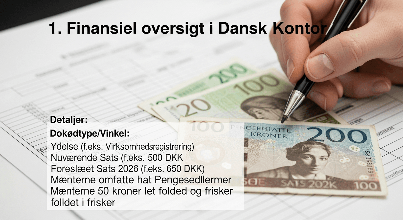 Nye gebyrer, afgifter og bidrag former 2026 i Danmark