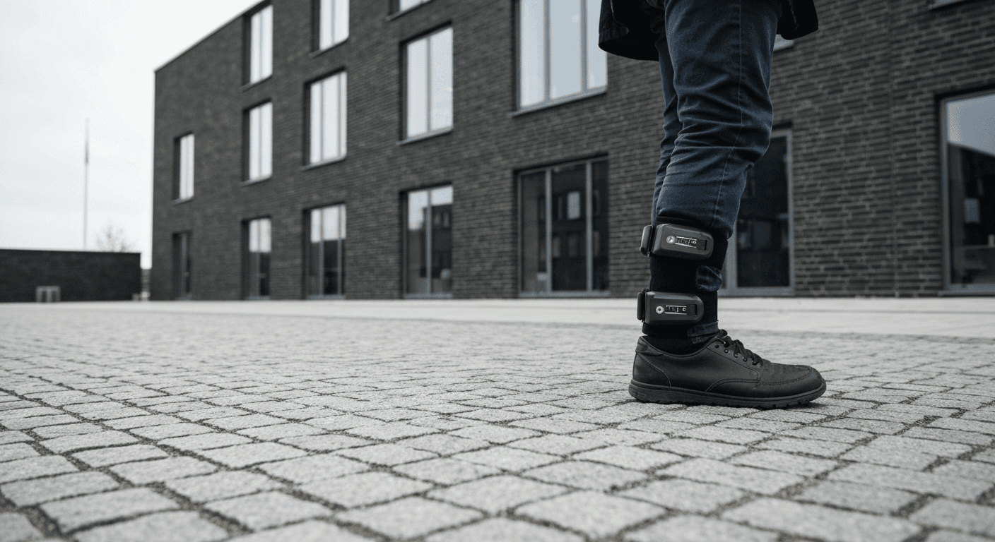 Elektronisk fodlænke med GPS-teknologi anvendes til overvågning af personer med opholdsforbud