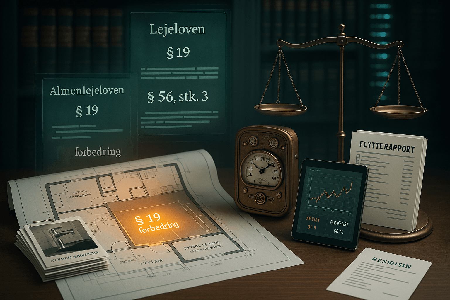 Huslejenævnspraksis i fokus: § 19-forbedringer godkendes, mens bevis- og formalitetskrav strammes i forbrugs- og fraflytningssager