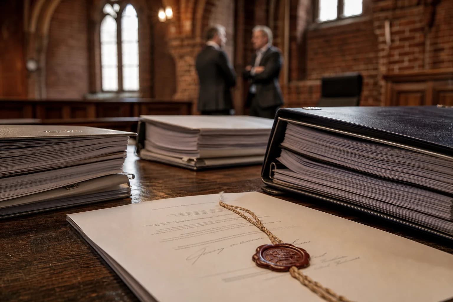 Træpaller og byggematerialer ved et byggemarked.