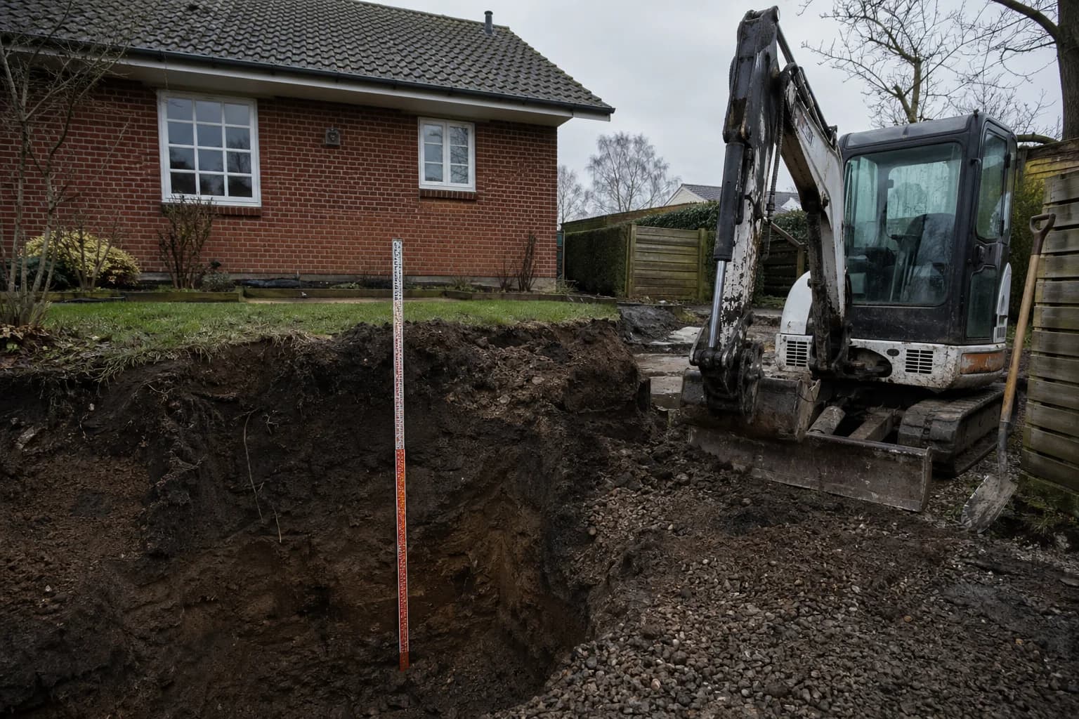 Terrænregulering og fortolkning af naturligt terræn ifølge bygningsreglementet.