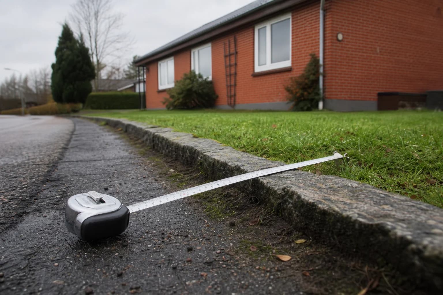 Træcarport opført for tæt på vejskel i strid med ældre servitut.