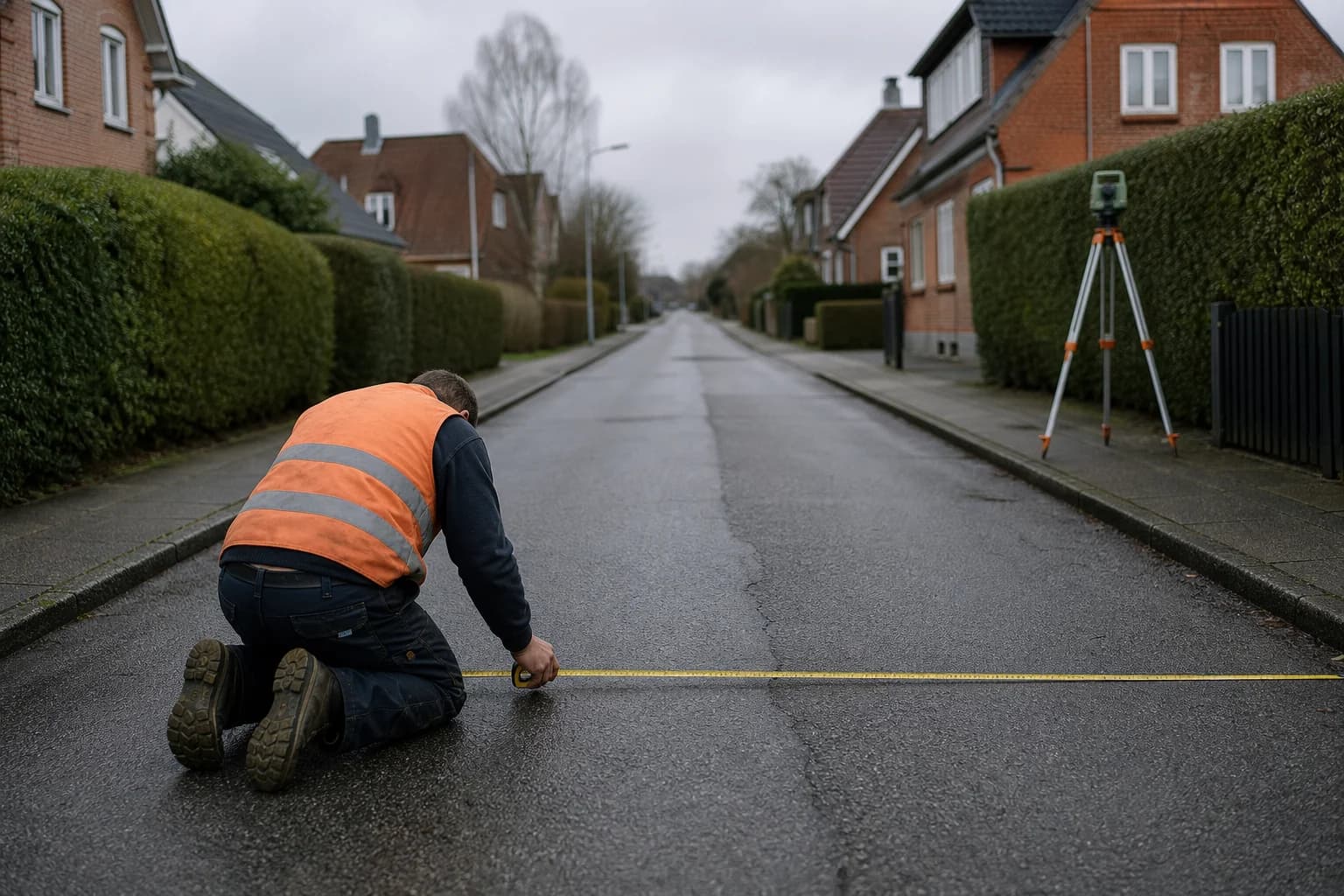 Sommerhus og privat fællesvej i Varde Kommune.