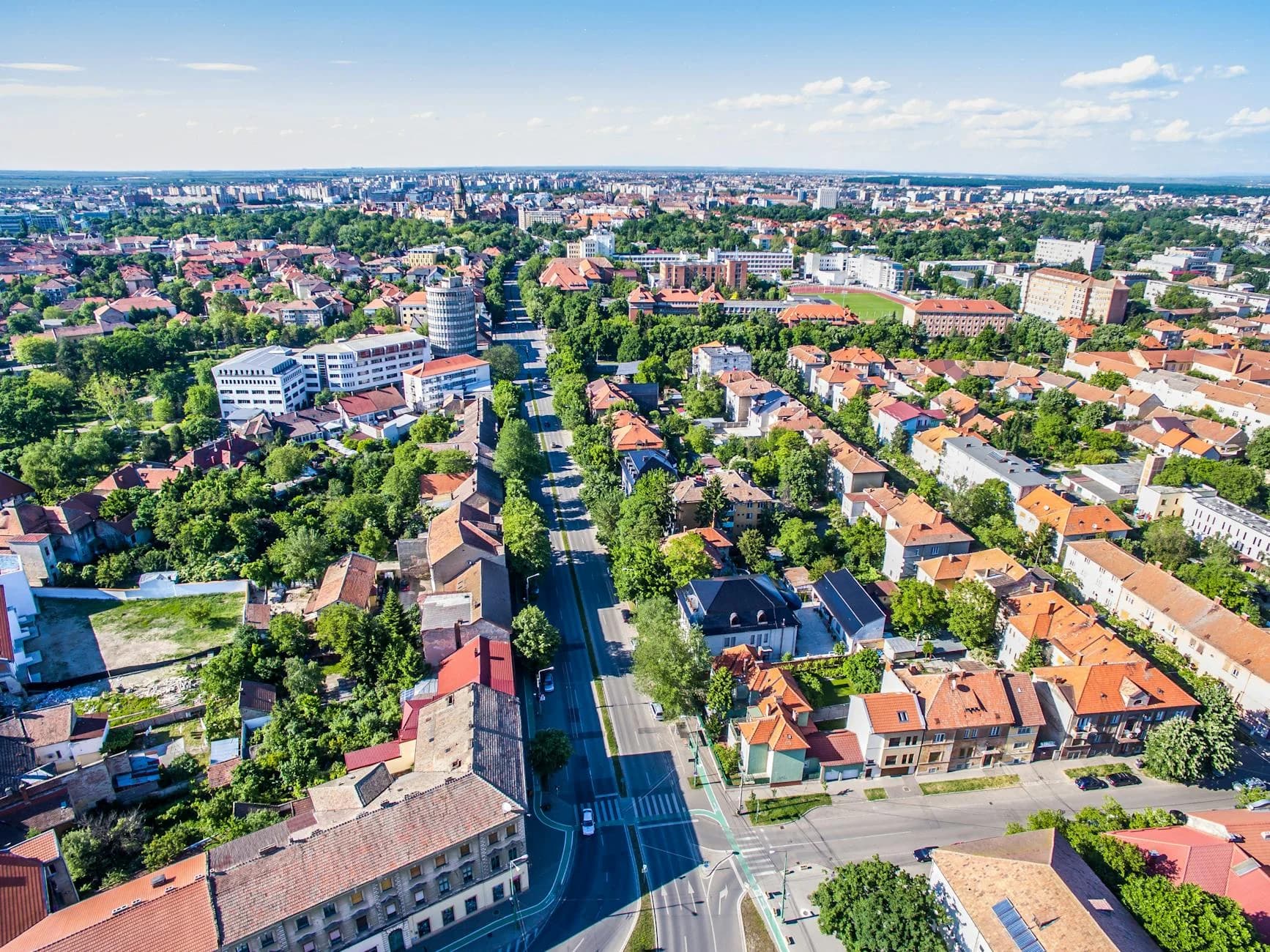 Kort over udstykning og lokalplanlægning ved historisk bygning.